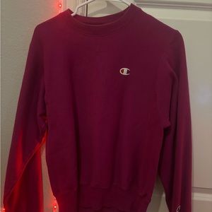 pink champion sweatshirt